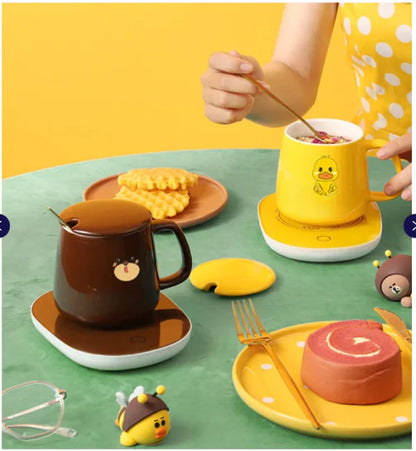 CEOOL Temperatursteuerungs-Tassen-Geschenkset mit Wärmer