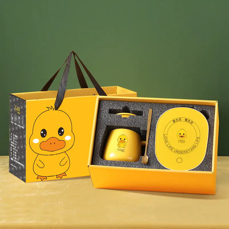 CEOOL Temperatursteuerungs-Tassen-Geschenkset mit Wärmer